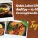 Quick Laksa With Prawn And Egg – 15-Minute Creamy Noodle Soup